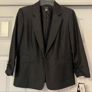 Nine West Charcoal Blazer sz 4 NWT